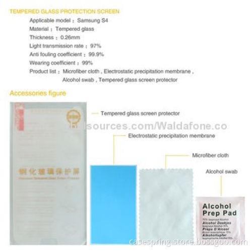 Tempered-glass screen protectors for Samsung 9300, bubble-free, easy to install